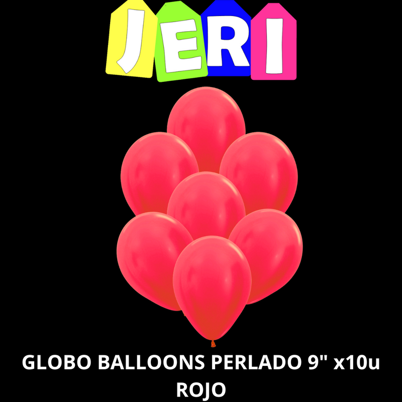 GLOBO BALLOONS PERLADO 9" x10u