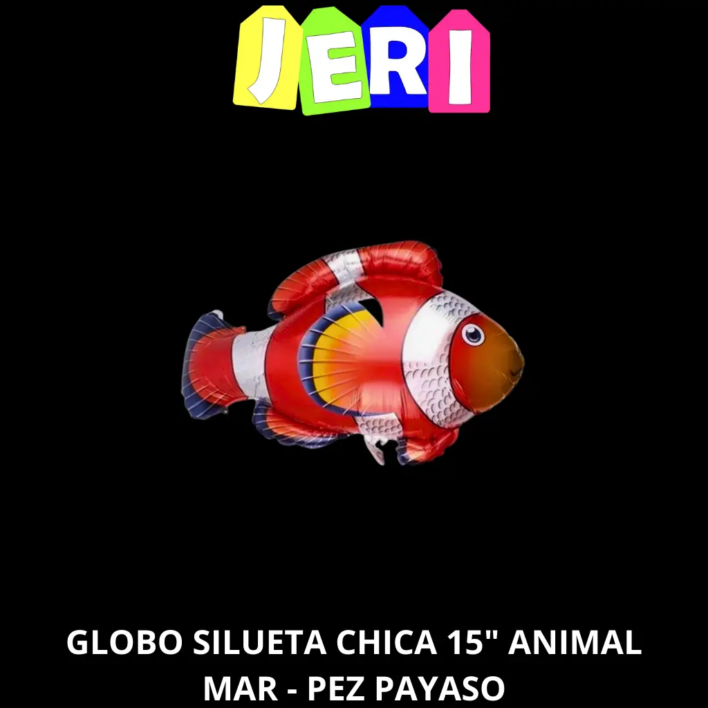 GLOBO SILUETA CHICA 15" ANIMAL MAR