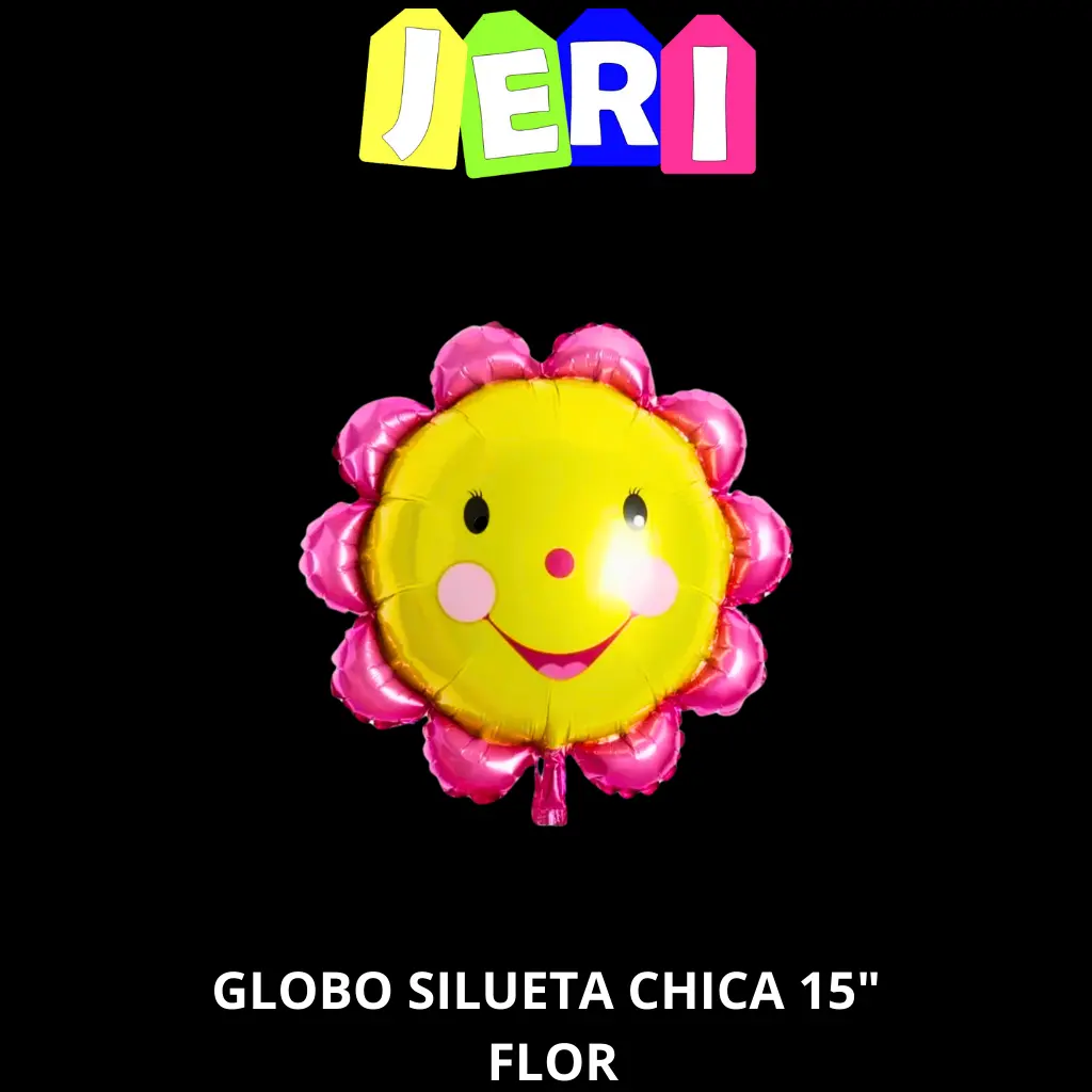 GLOBO SILUETA CHICA 15" FLOR