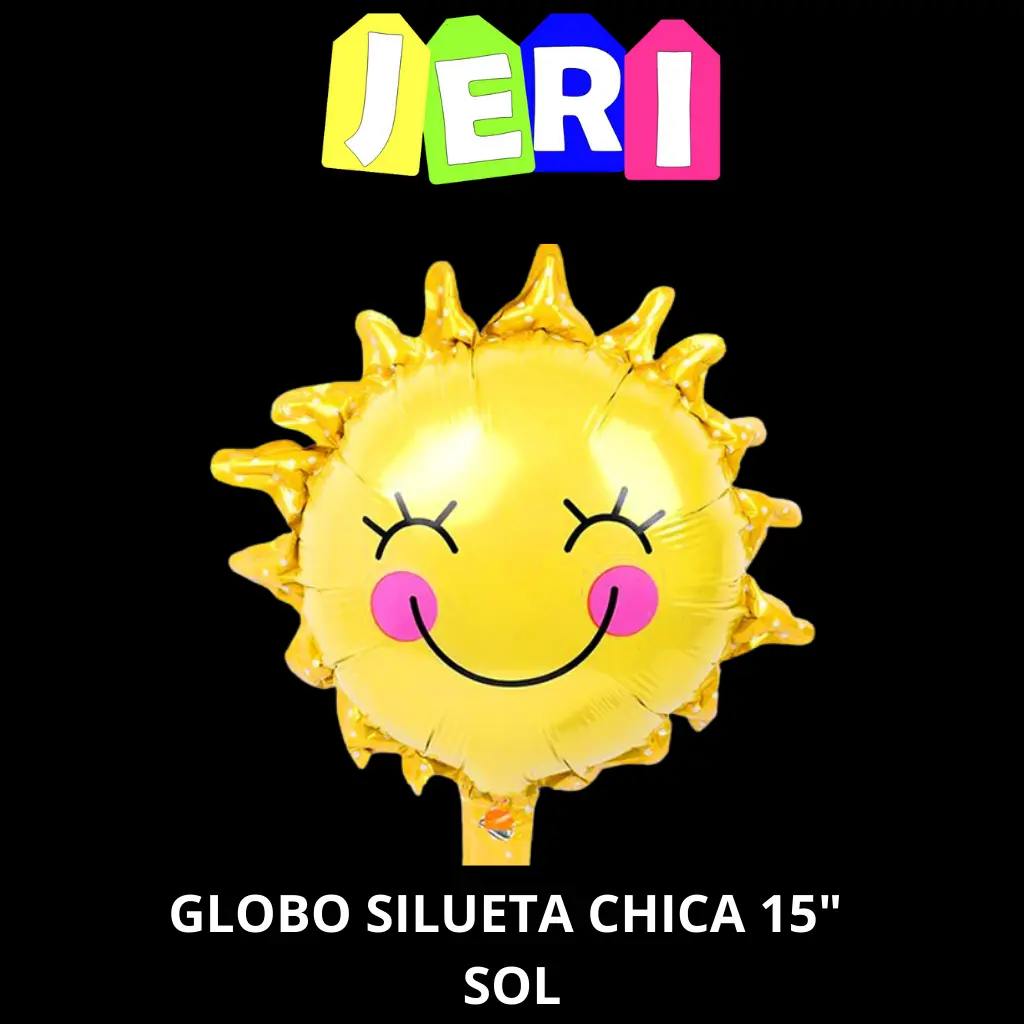 GLOBO SILUETA CHICA 15" SOL
