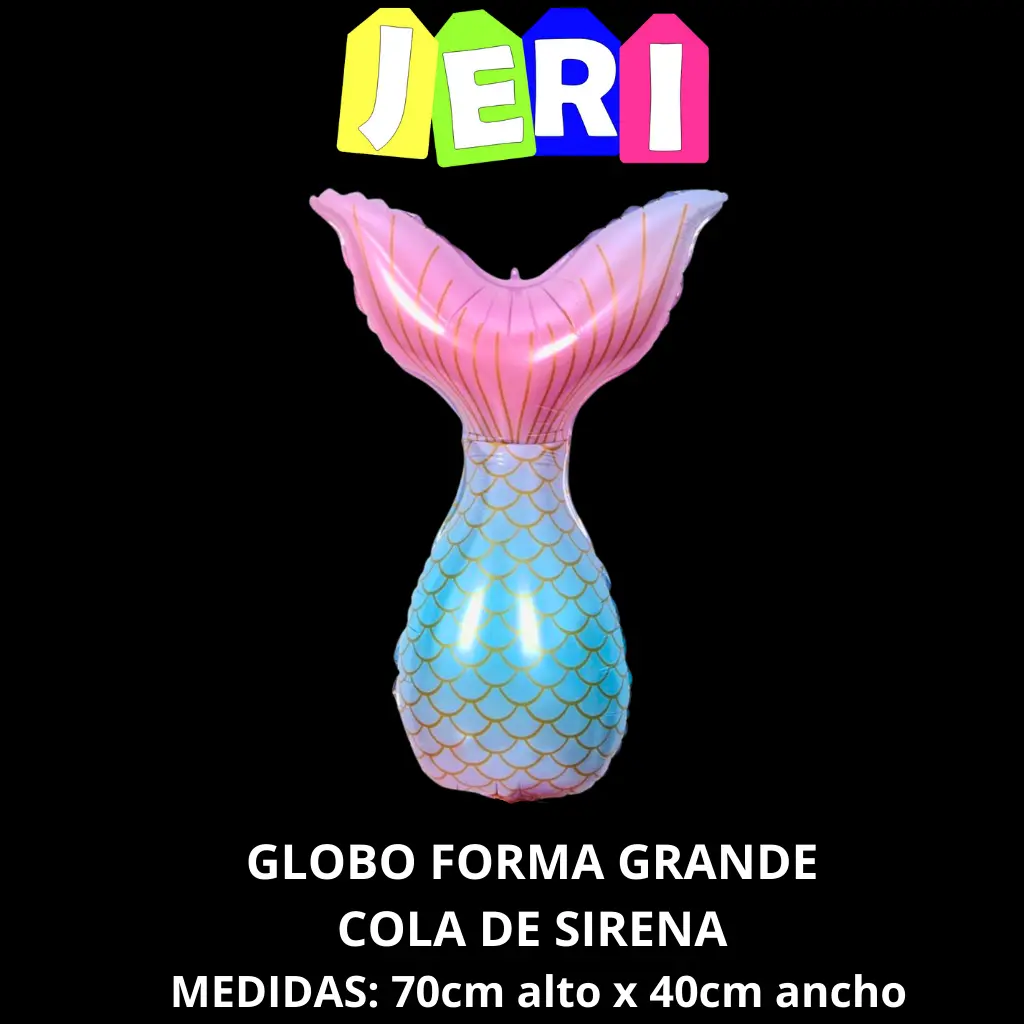 GLOBO SILUETA GRANDE COLA DE SIRENA