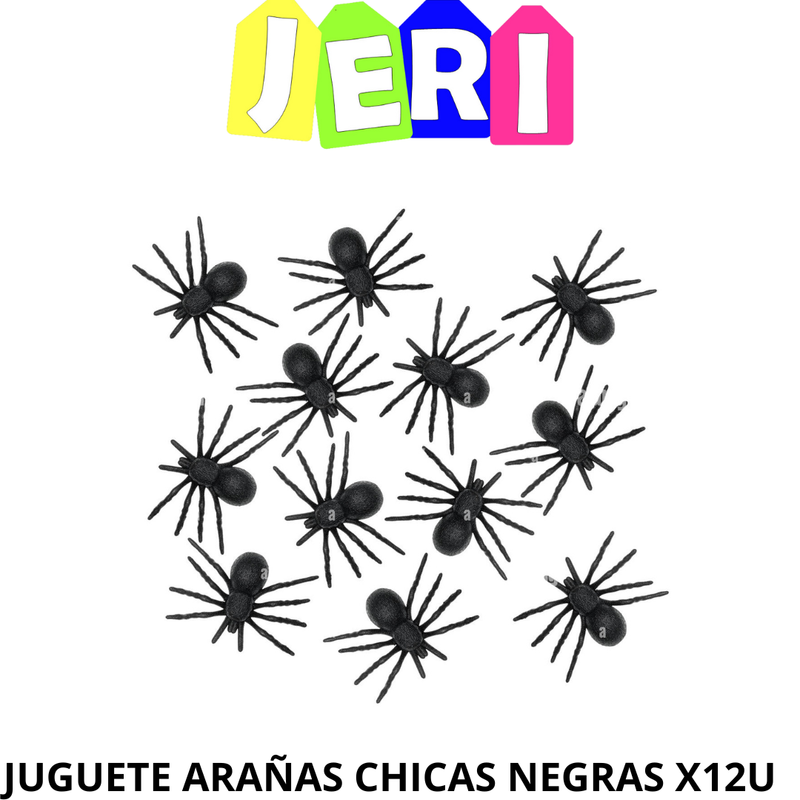 JUGUETE ARAÑAS CHICAS NEGRAS X12U