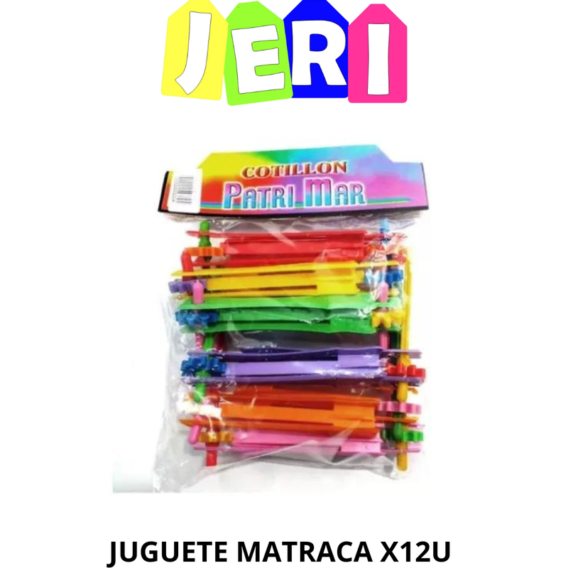 JUGUETE MATRACA X12u PATRIMAR