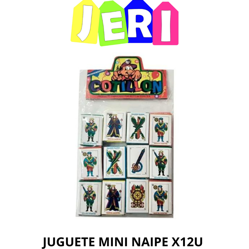 JUGUETE MINI NAIPE X12u ROTTI