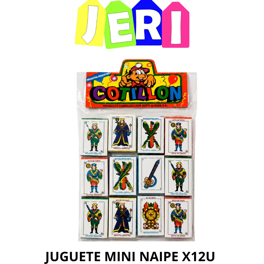 JUGUETE MINI NAIPE X12u ROTTI