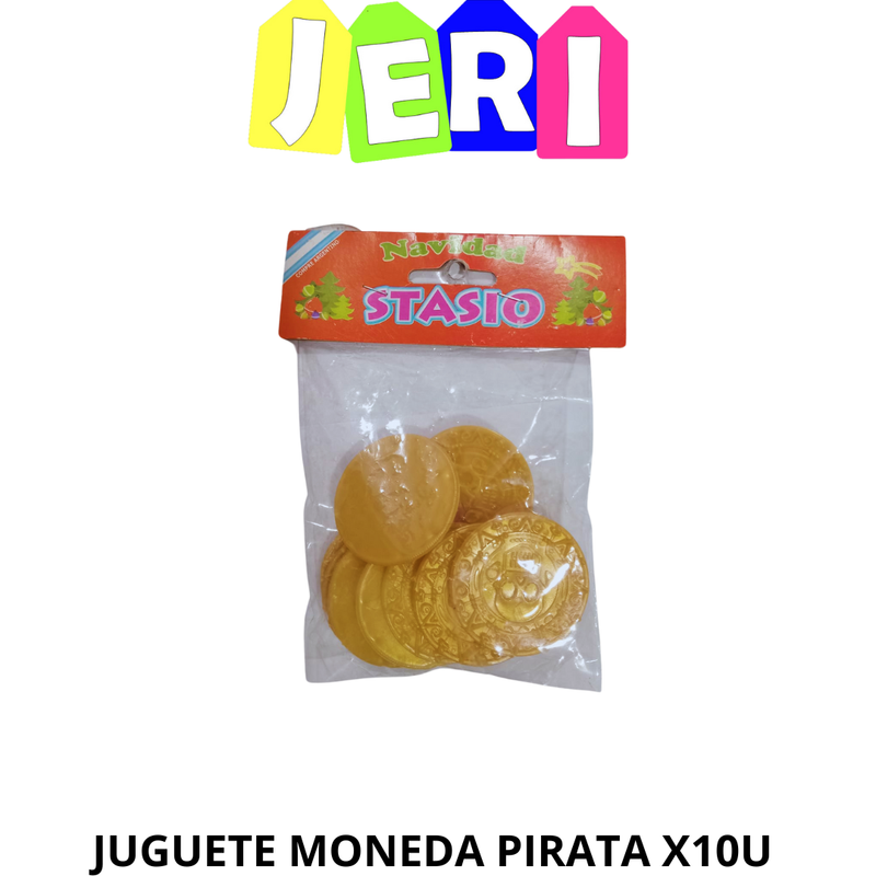 JUGUETE MONEDA PIRATA X10u