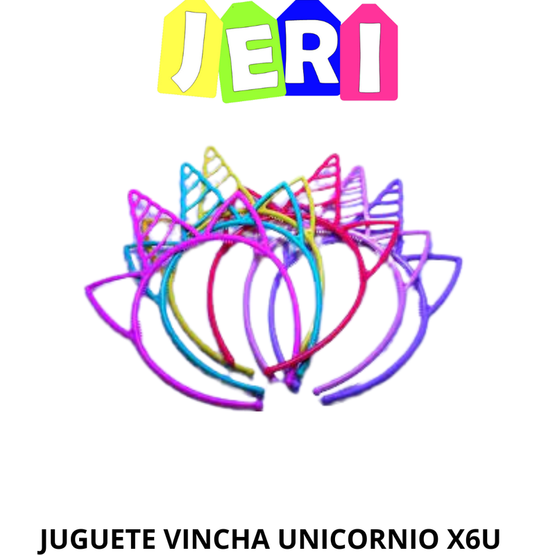 JUGUETE VINCHA UNICORNIO X6U