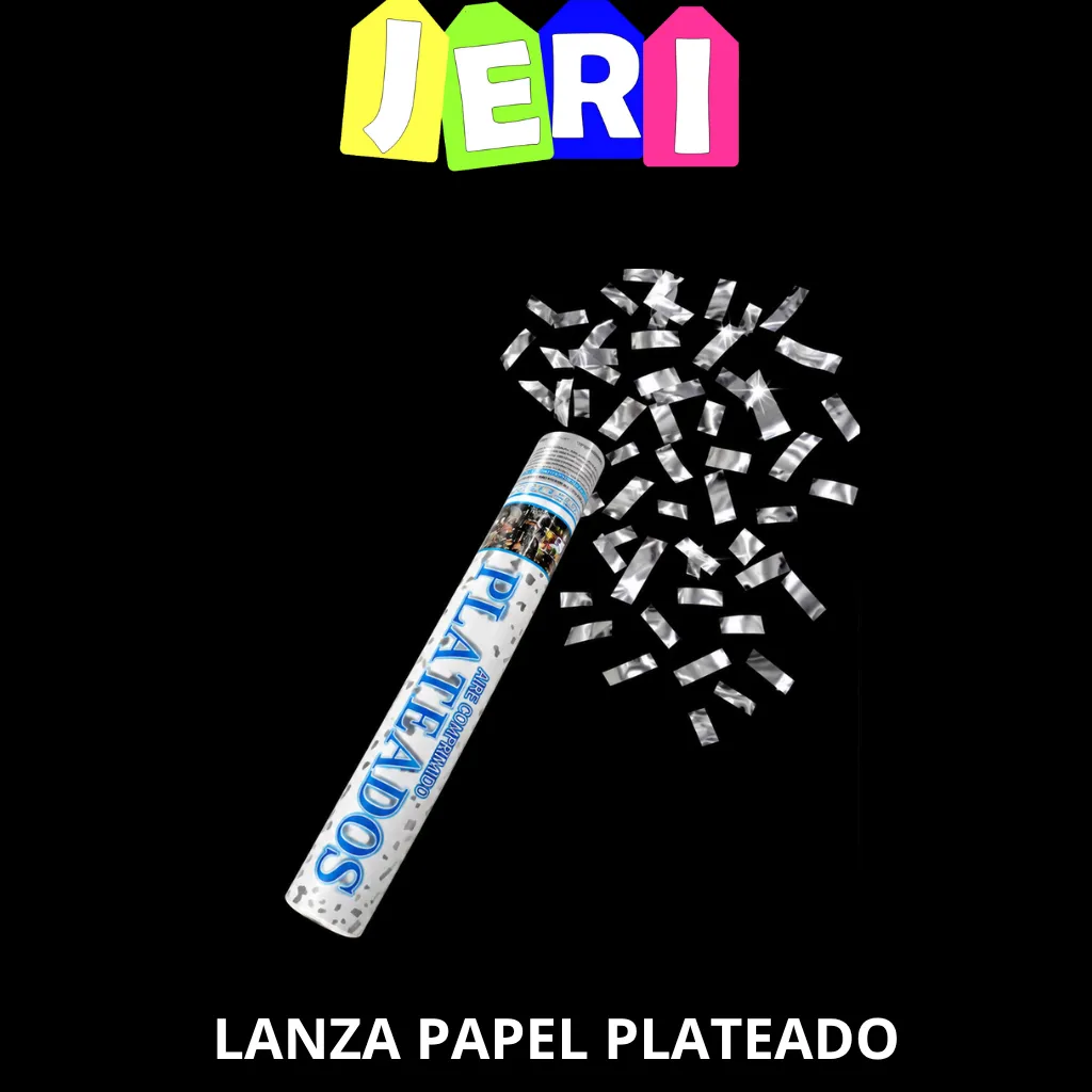 LANZA PAPEL METALIZADO PLATEADO SUGAR PARTY