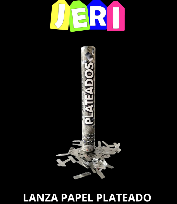 LANZA PAPEL METALIZADO PLATEADO SUGAR PARTY