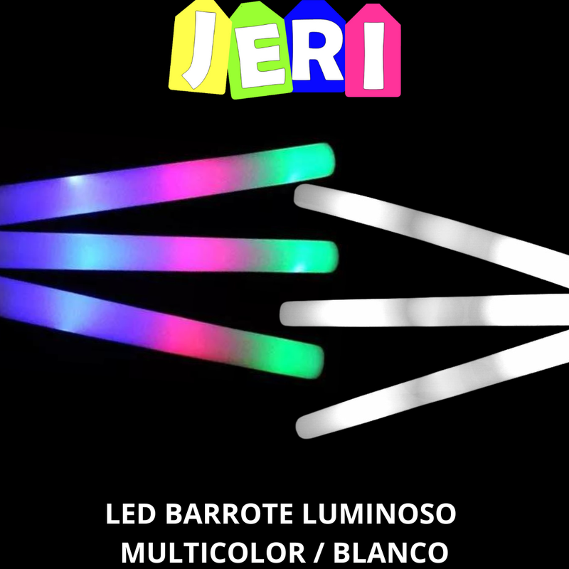 LED BARROTE LUMINOSO MULTICOLOR/BLANCO