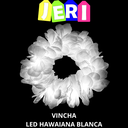 LED VINCHA HAWAIANA BLANCA