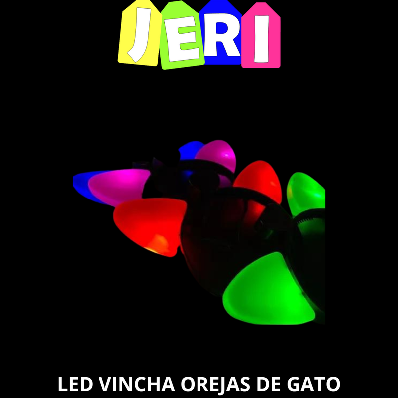 LED VINCHA OREJAS DE GATO