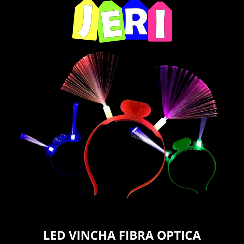 LED VINCHA FIBRA OPTICA