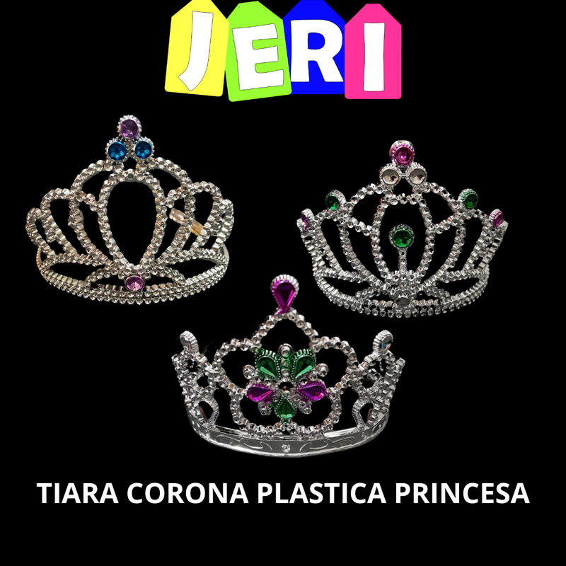 TIARA CORONA PLASTICA PRINCESA