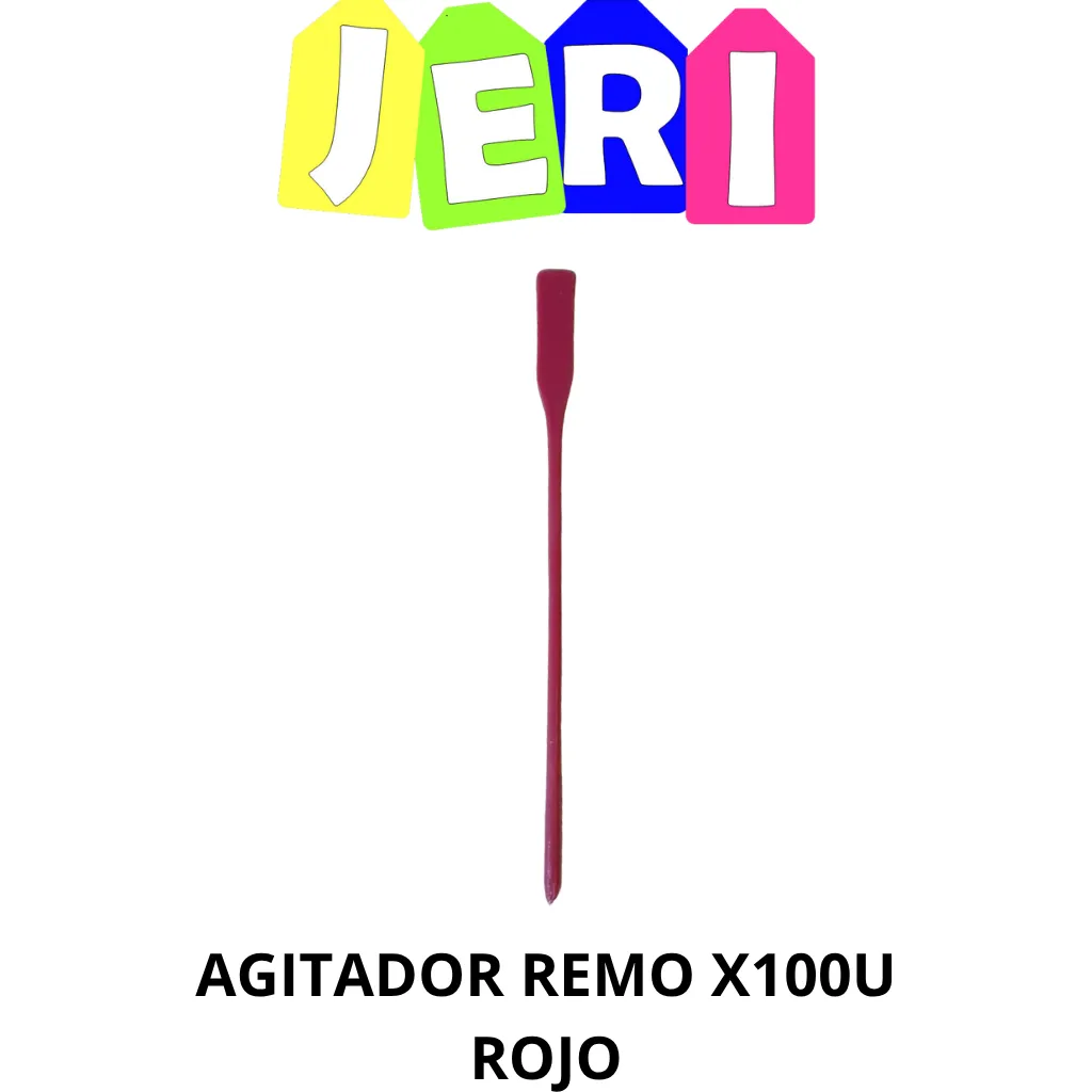 AGITADOR REMO COLOR X100U (ROJO)