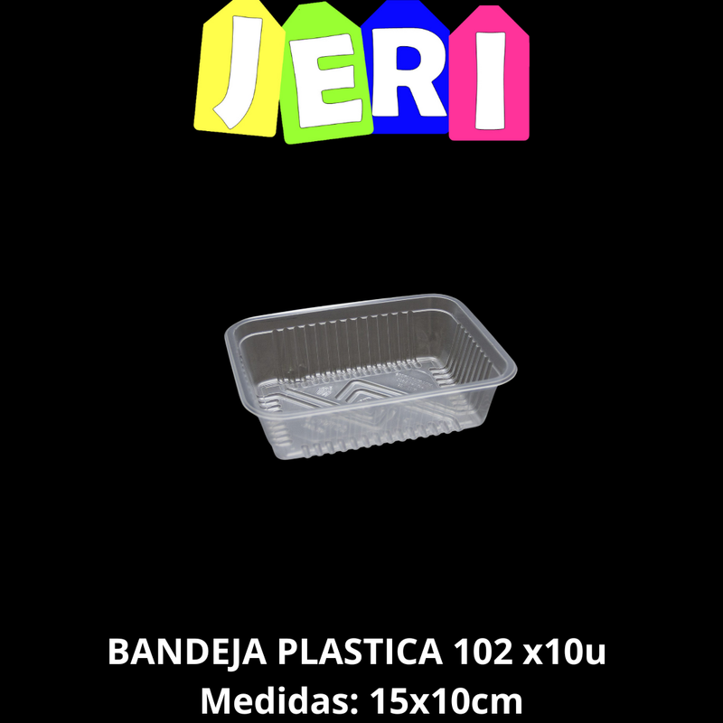 BANDEJA PLASTICA 102 x10u 