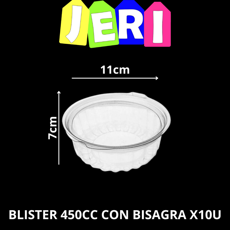 BLISTER 450CC CON BISAGRA X10U