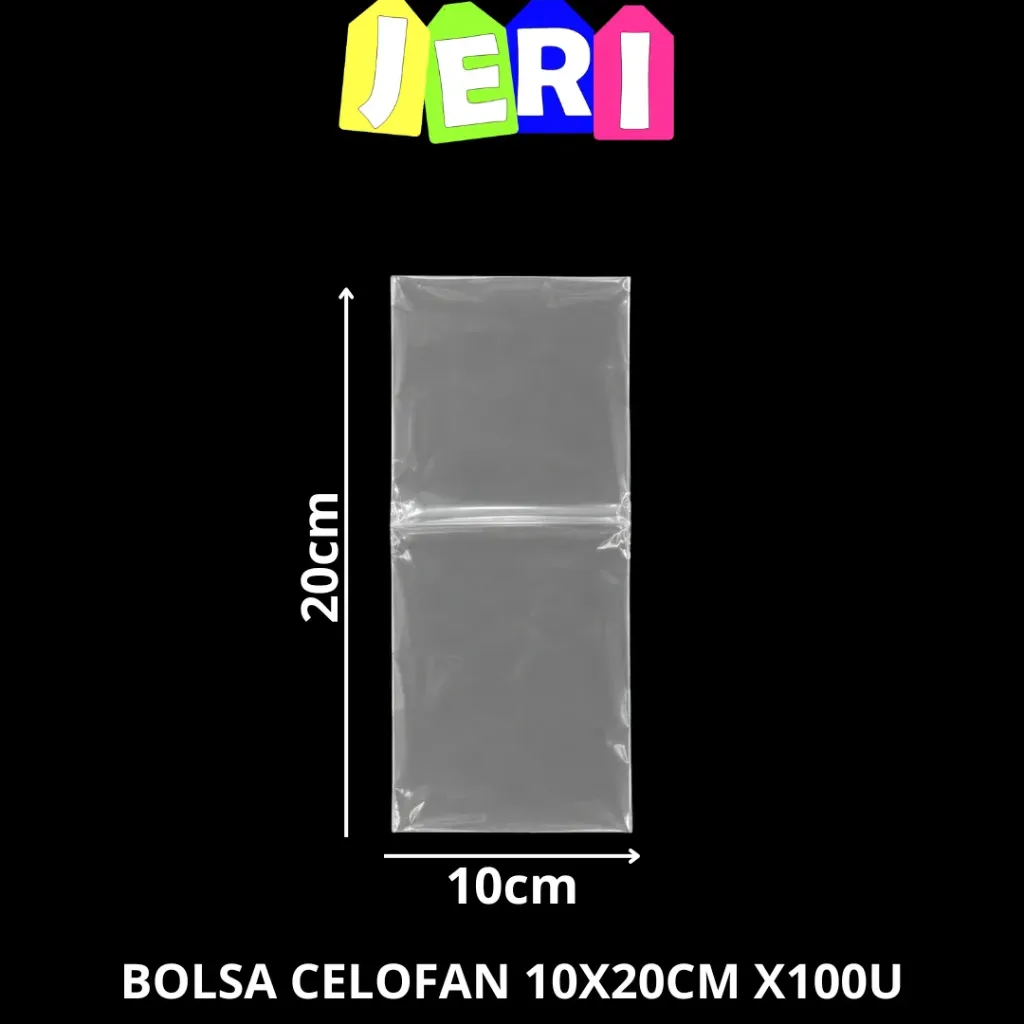 BOLSA CELOFAN 10X20CM X100U
