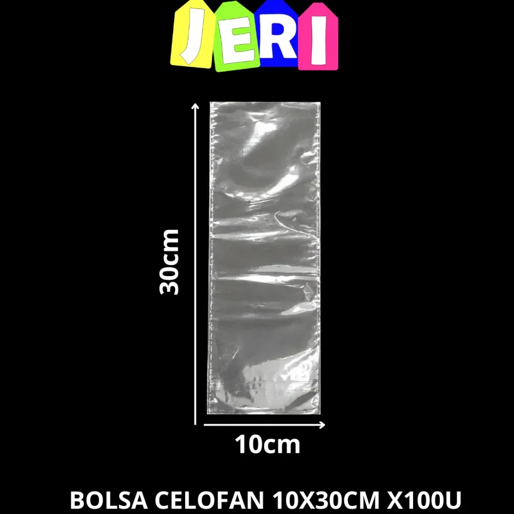 BOLSA CELOFAN 10X30CM X100U