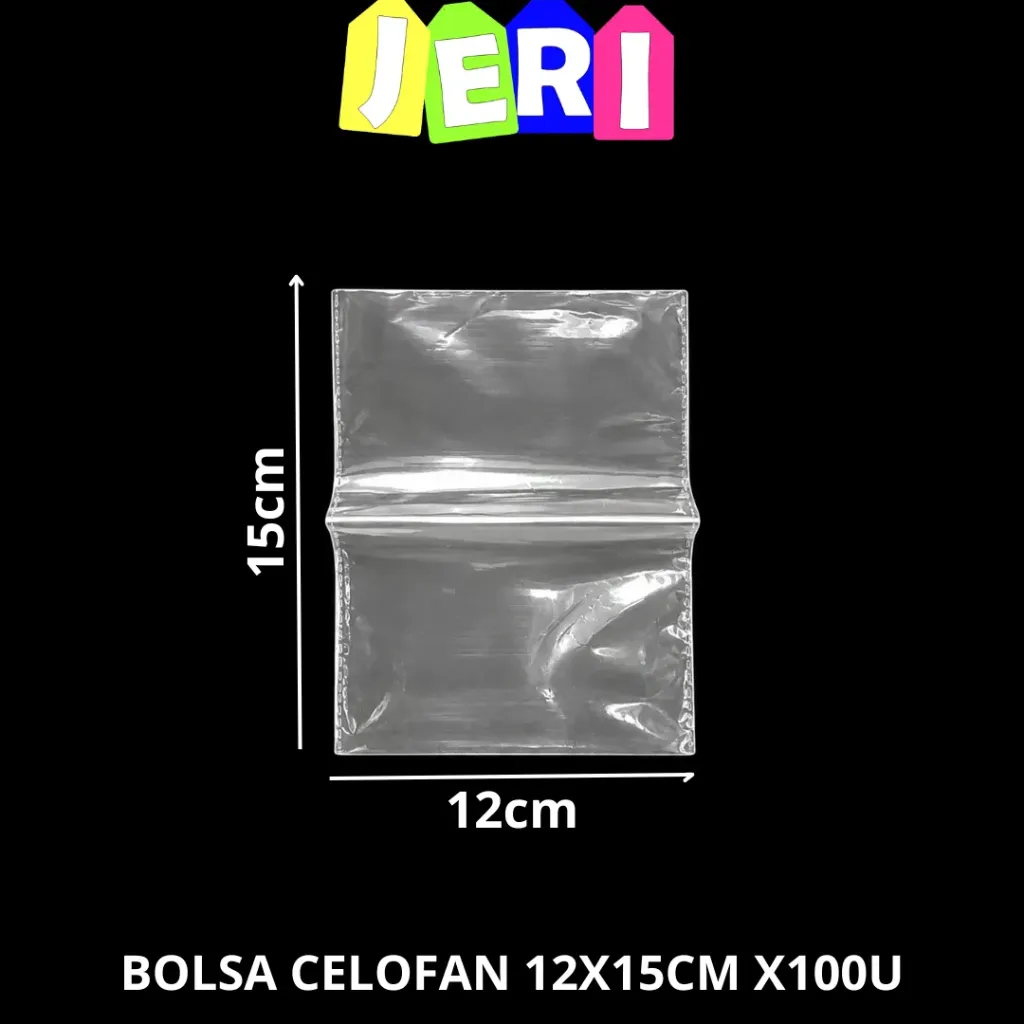 BOLSA CELOFAN 12X15CM X100U