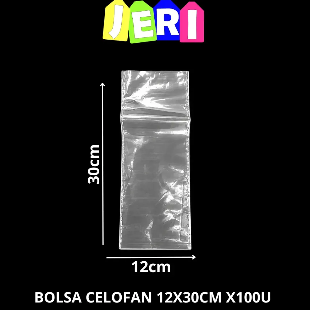 BOLSA CELOFAN 12X30CM X100U
