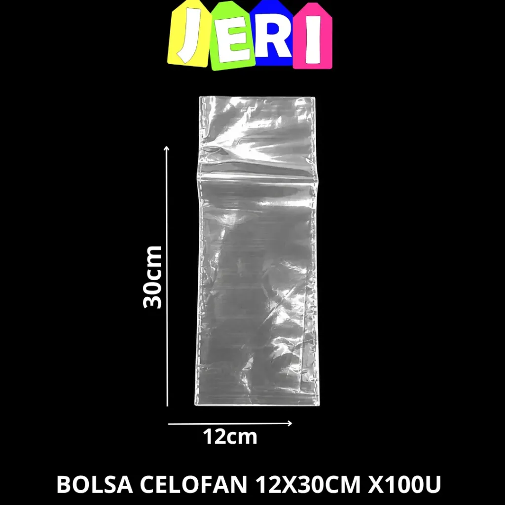 BOLSA CELOFAN 12X30CM X100U