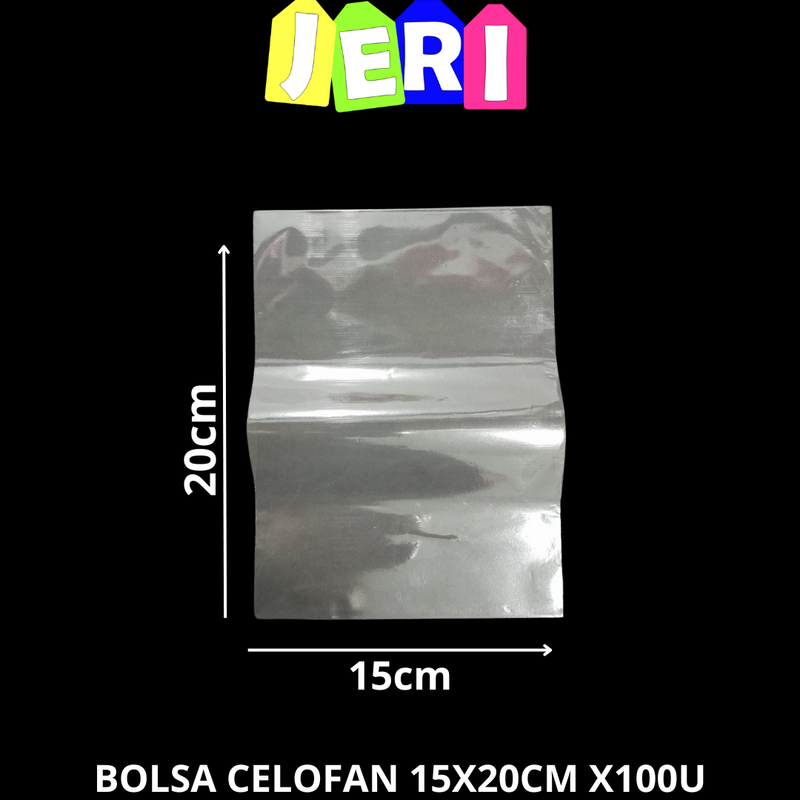 BOLSA CELOFAN 15X20CM X100U
