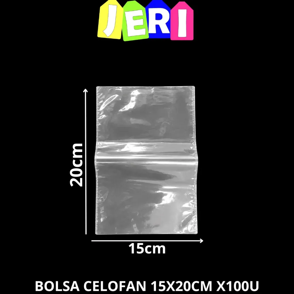 BOLSA CELOFAN 15X20CM X100U