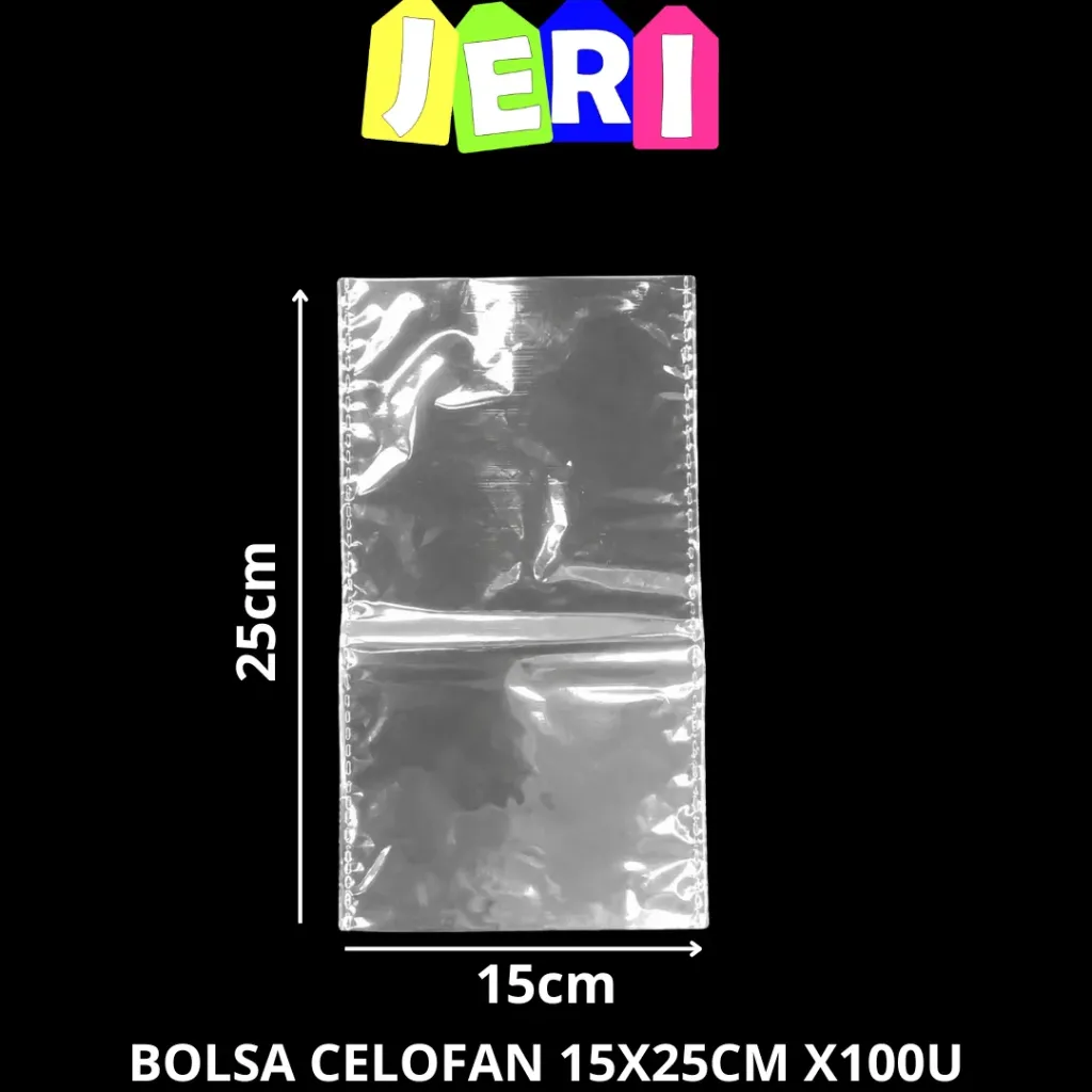 BOLSA CELOFAN 15X25CM X100U