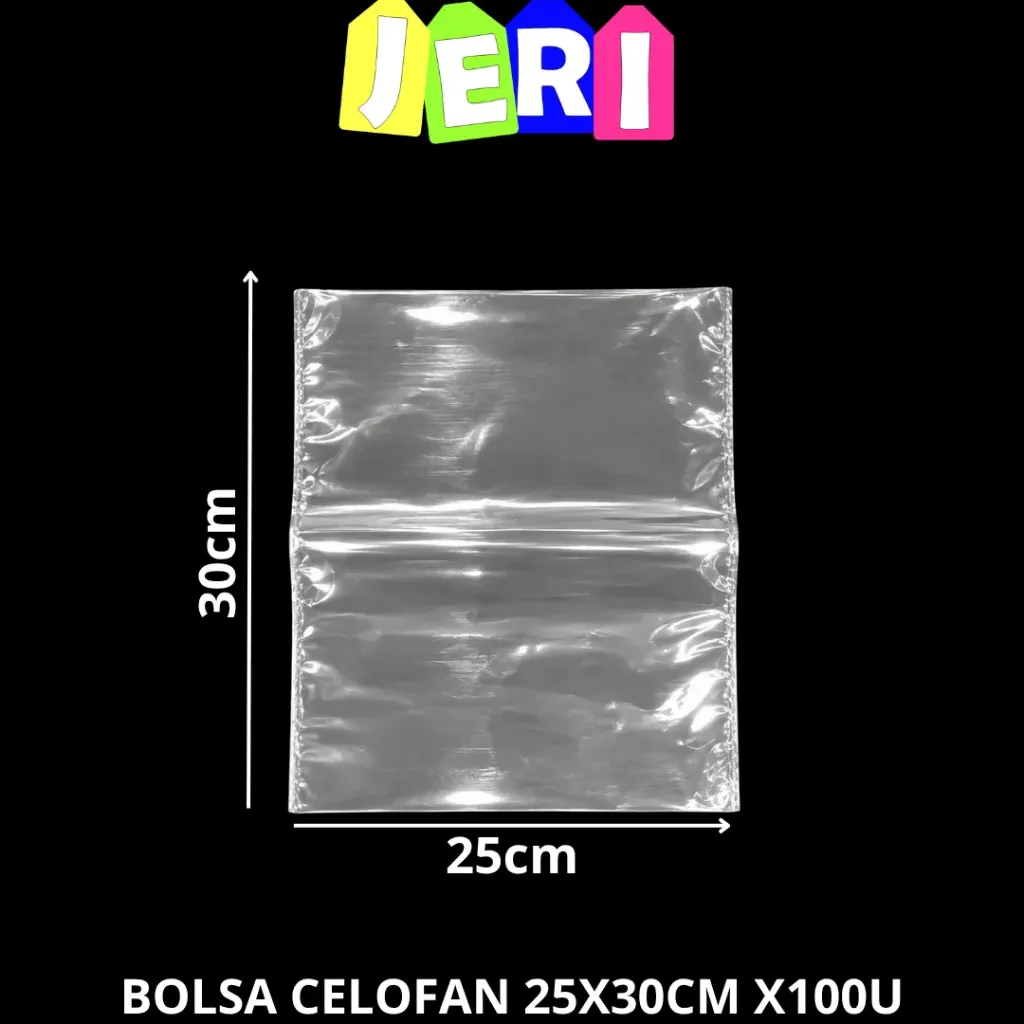 BOLSA CELOFAN 25X30CM X100U