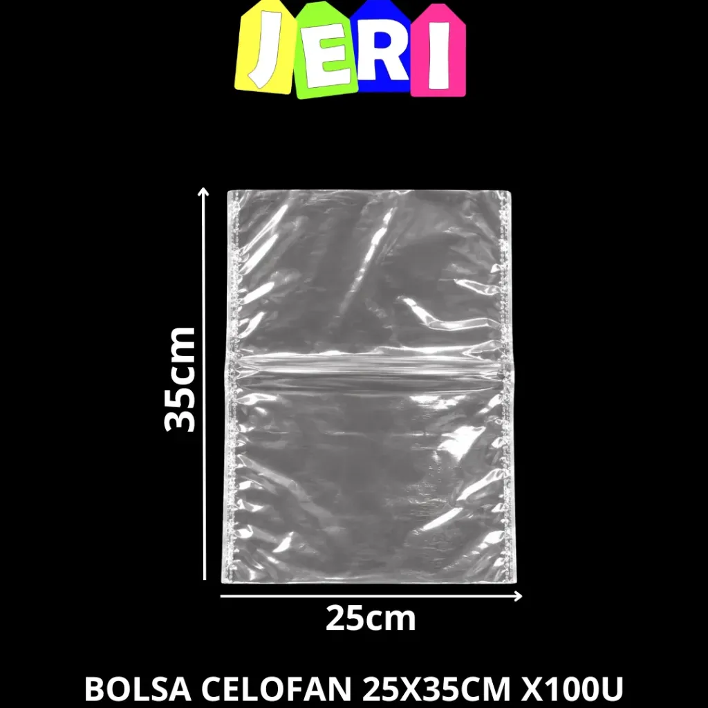 BOLSA CELOFAN 25X35CM X100U