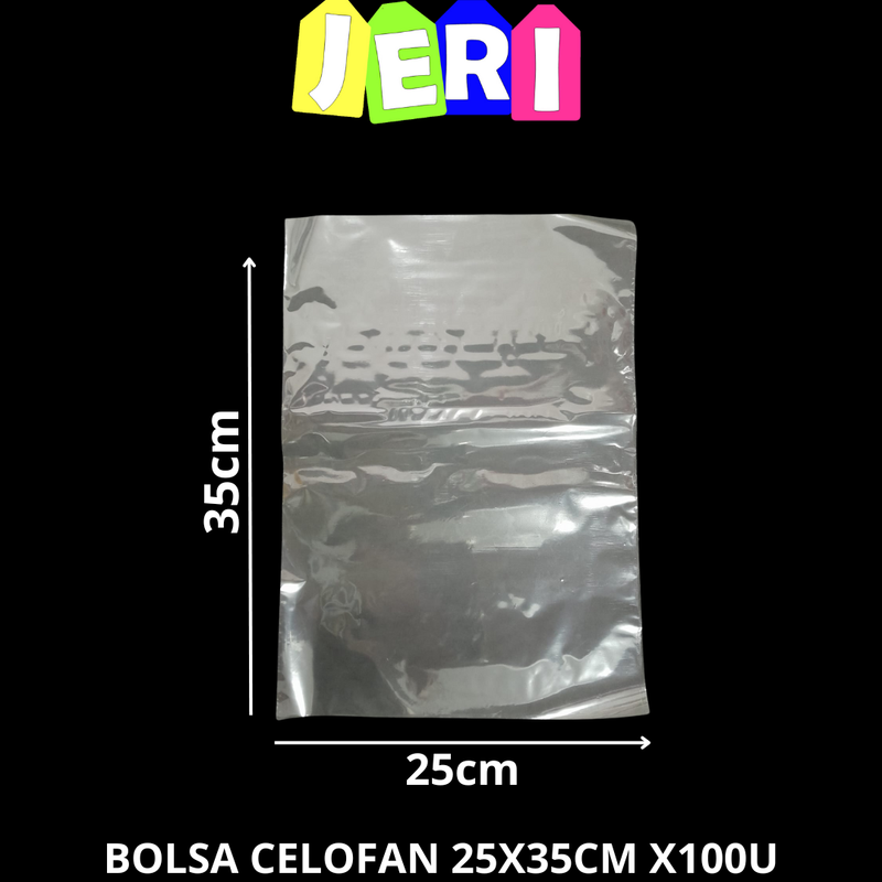 BOLSA CELOFAN 25X35CM X100U