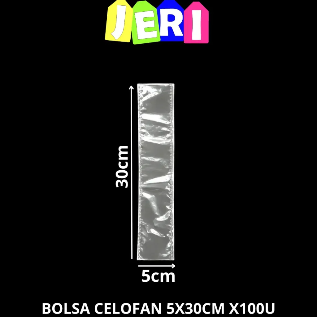 BOLSA CELOFAN 5X30CM X100U