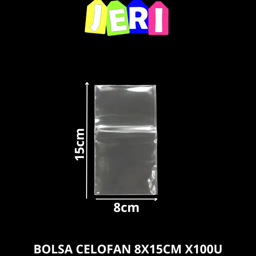 BOLSA CELOFAN 8X15CM X100U