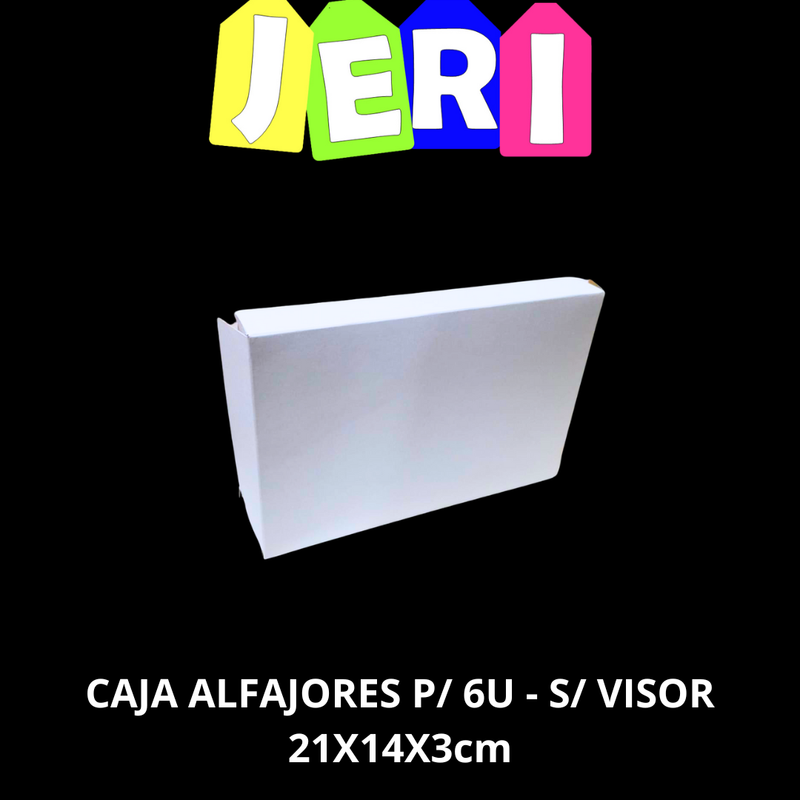CAJA ALFAJORES P/ 6U - S/ VISOR 