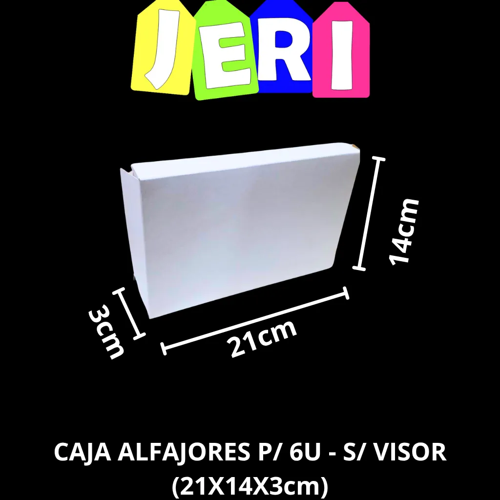 [1181] CAJA ALFAJORES P/ 6U - S/ VISOR