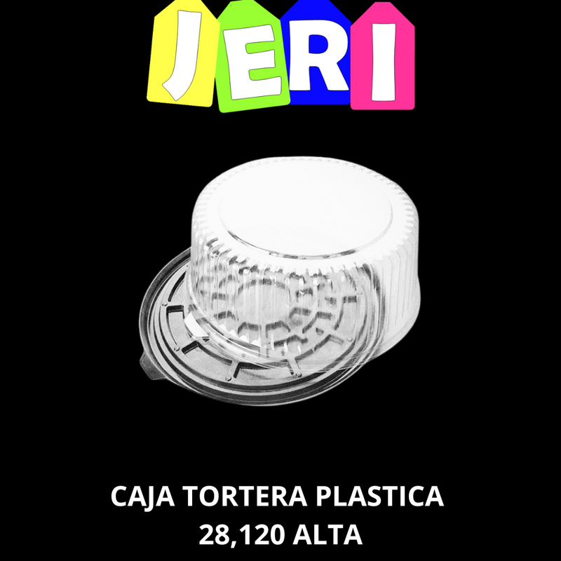[2604] CAJA TORTERA PLASTICA 28,120 ALTA