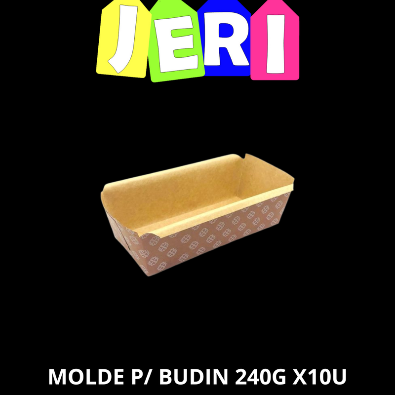 MOLDE P/ BUDIN DE PAPEL 240G X10U