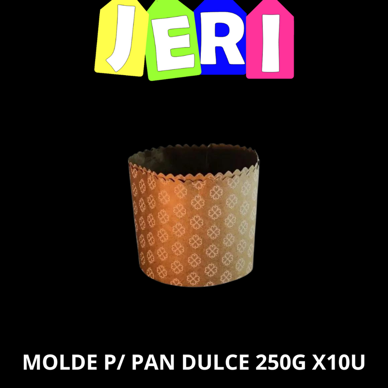 MOLDE P/ PAN DULCE DE PAPEL 250G X10U