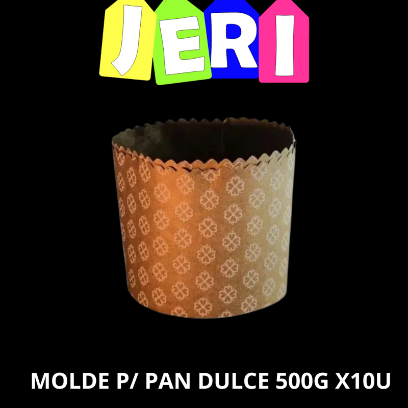 MOLDE P/ PAN DULCE DE PAPEL 500G X10U