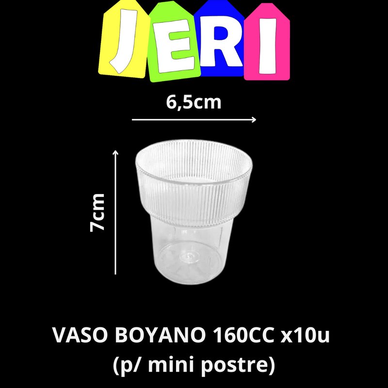 VASO BOYANO 160CC x10u 