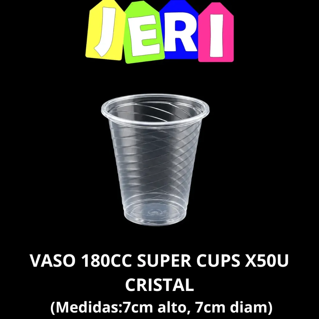 [2631] VASO 180CC SUPER CUPS X50U CRISTAL