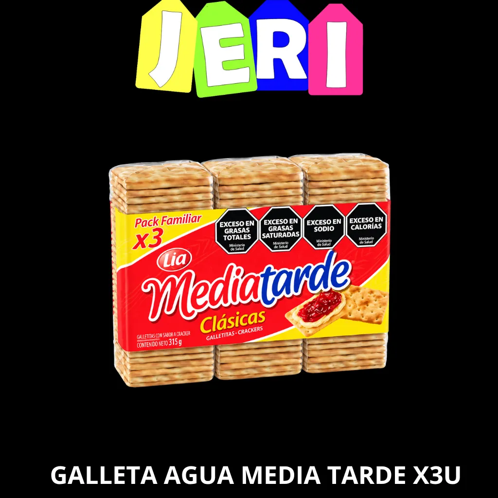 GALLETA AGUA MEDIA TARDE X3U