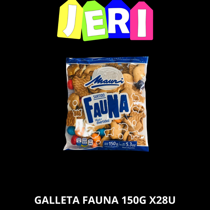 GALLETA FAUNA 150G X28U
