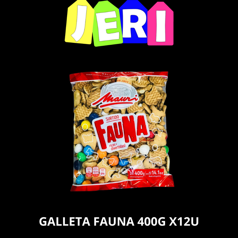 GALLETA FAUNA 400G X12U