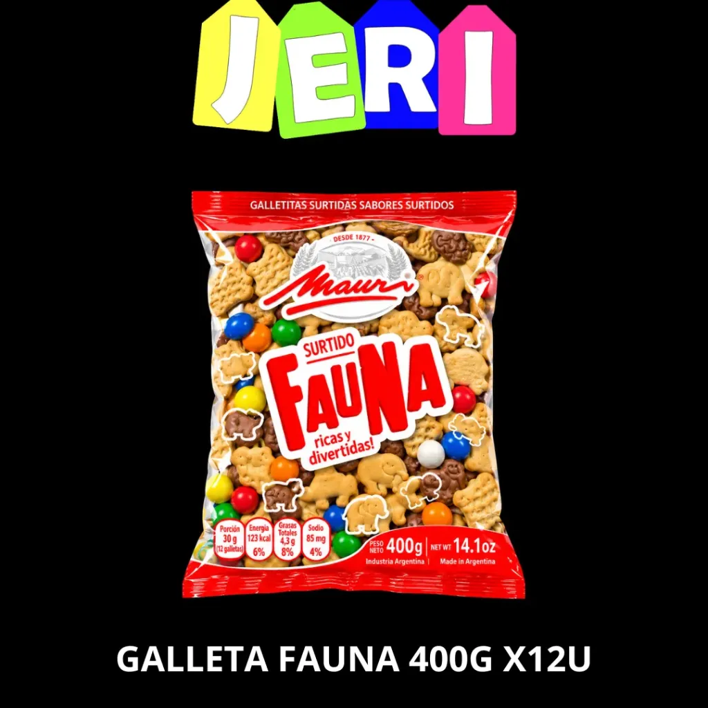 GALLETA FAUNA 400G X12U
