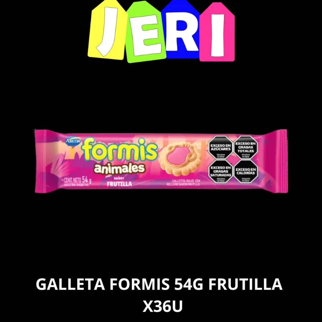 GALLETA FORMIS 54G FRUTILLA X36U