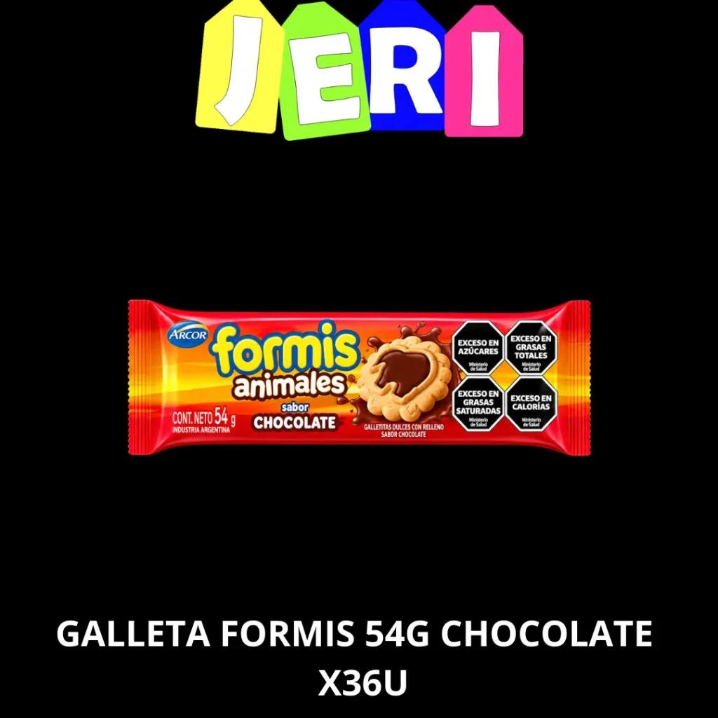 GALLETA FORMIS 54G CHOCOLATE X36U
