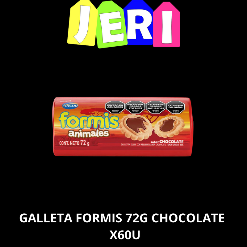 GALLETA FORMIS 72G CHOCOLATE X60U