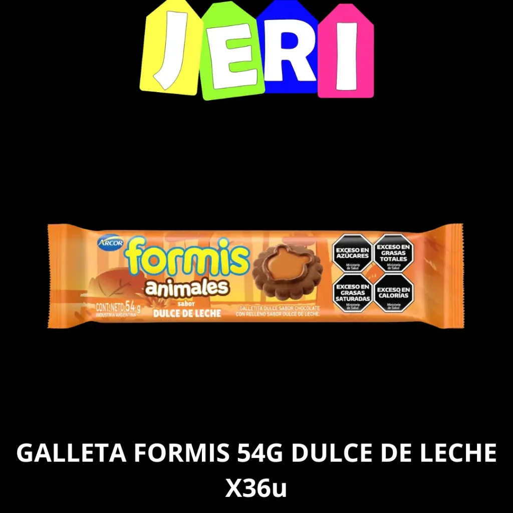 GALLETA FORMIS 54G DULCE DE LECHE X36U